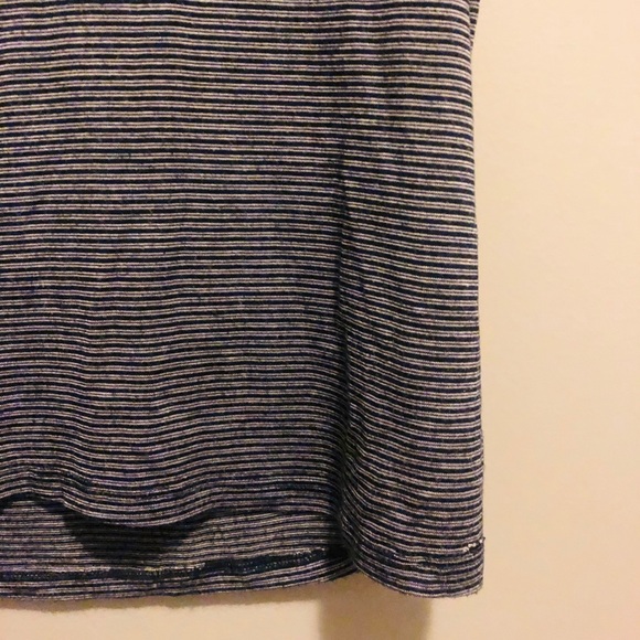 Zara Basic Blue White Striped T Shirt - Picture 3 of 3